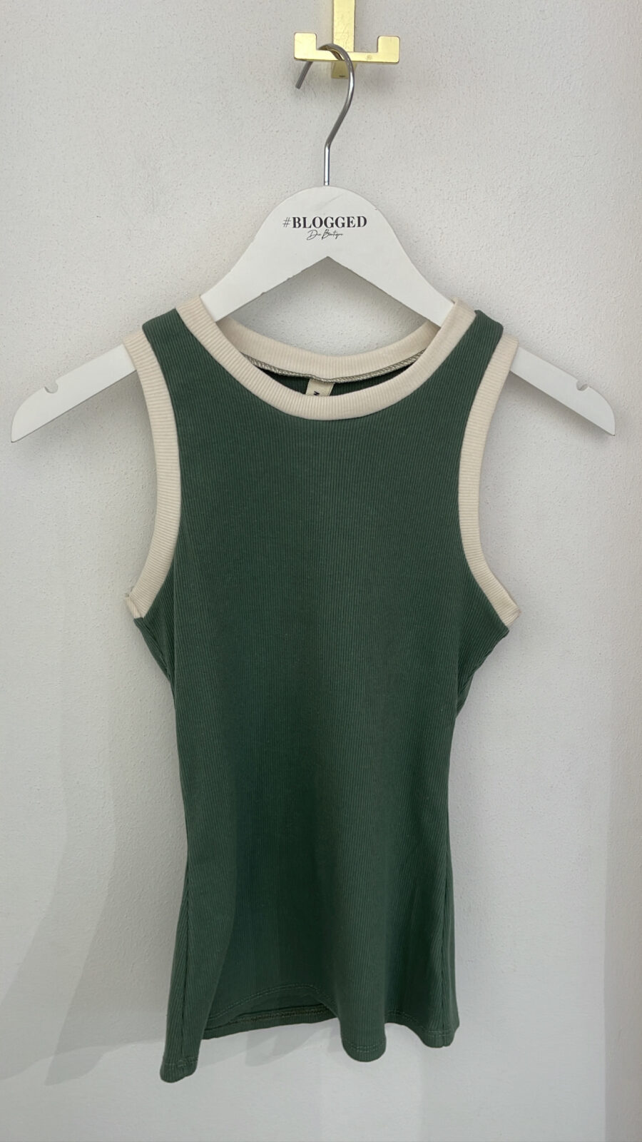 Top Khaki weiss