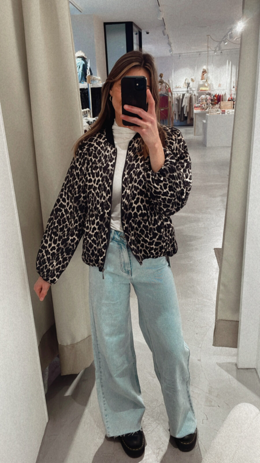 Satin-Bomberjacke Leo
