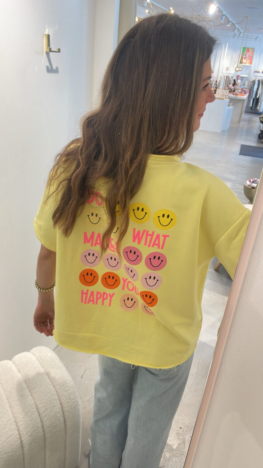 Sweatshirt HAPPY kurzarm – Bild 5