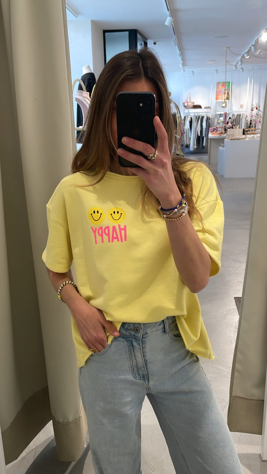 Sweatshirt HAPPY kurzarm