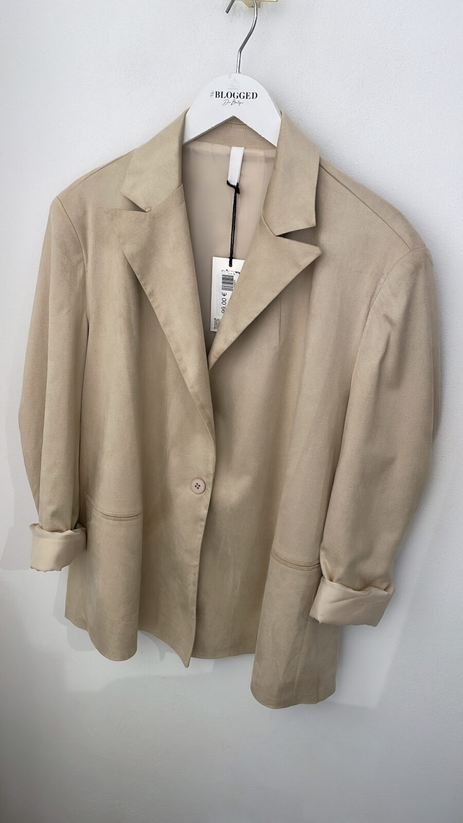Blazer Wildleder Beige – Bild 2