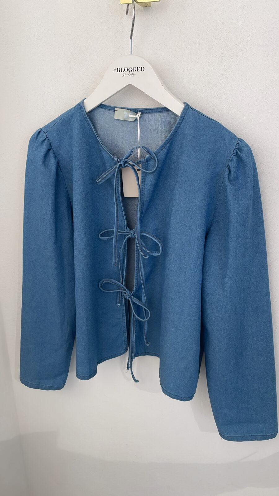 Jeans Bluse Schleifen – Bild 2