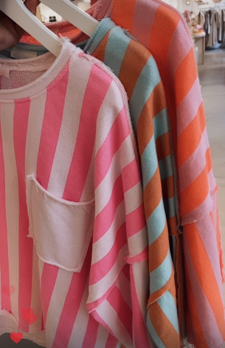 Sweatshirt Streifen Neon – Bild 2