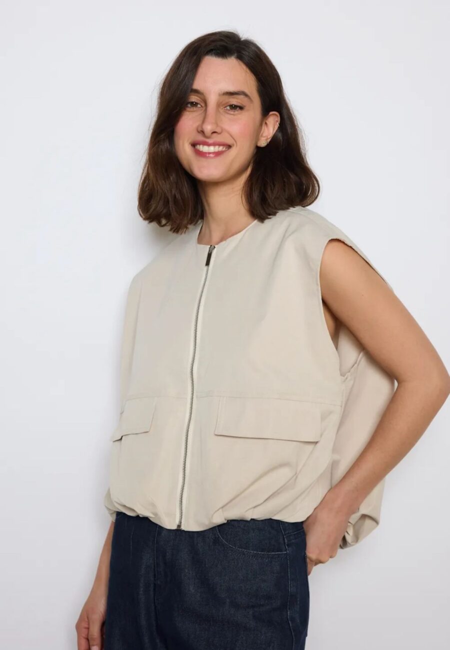 Weste Beige