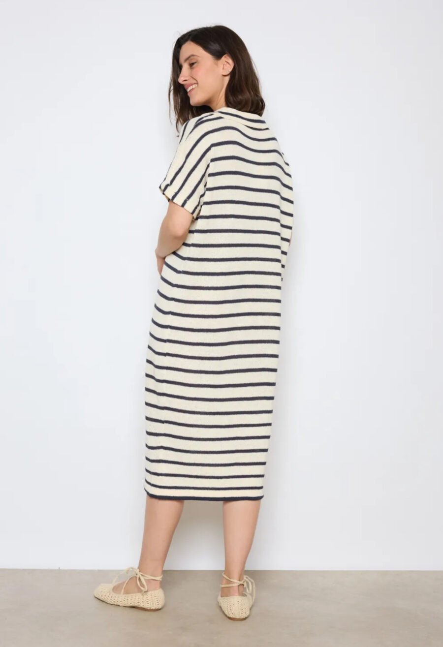 Strickkleid Streifen Maritim – Bild 3