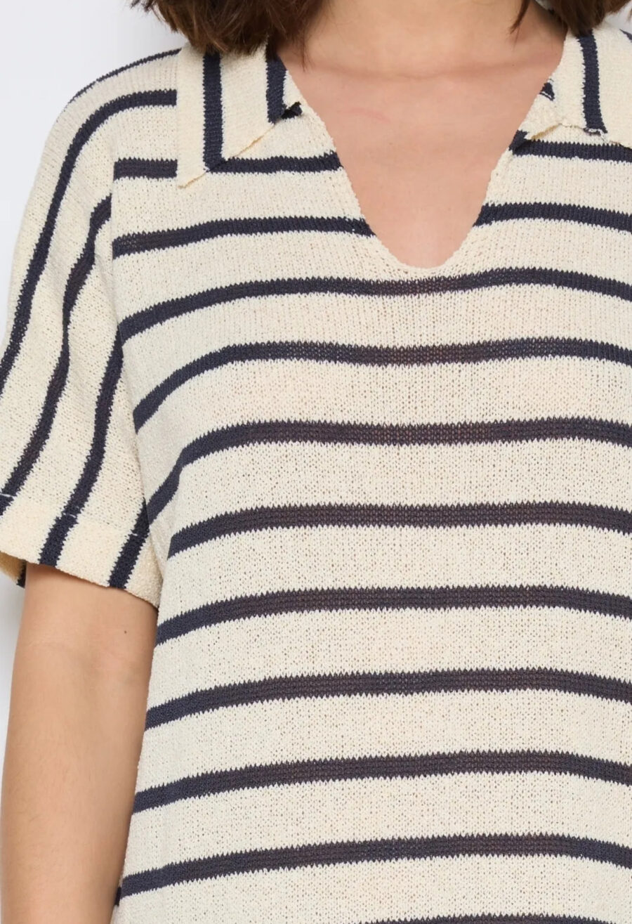 Strickkleid Streifen Maritim – Bild 5