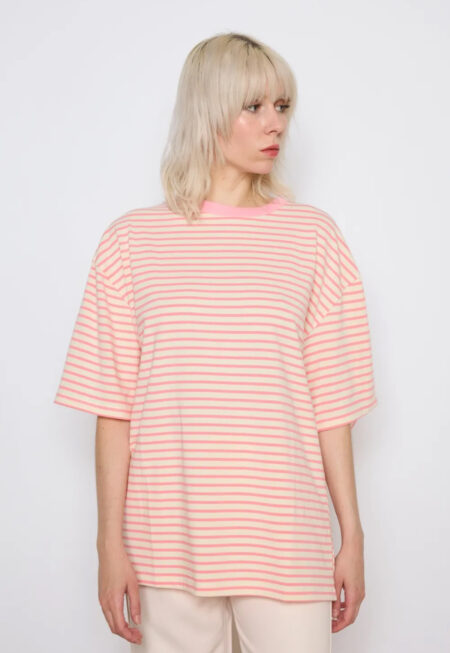 T-Shirt Streifen Rosa