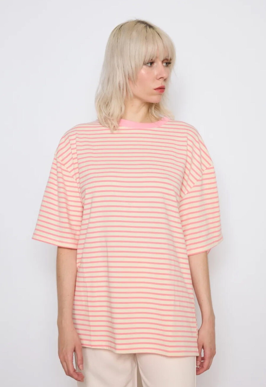 T-Shirt Streifen Rosa