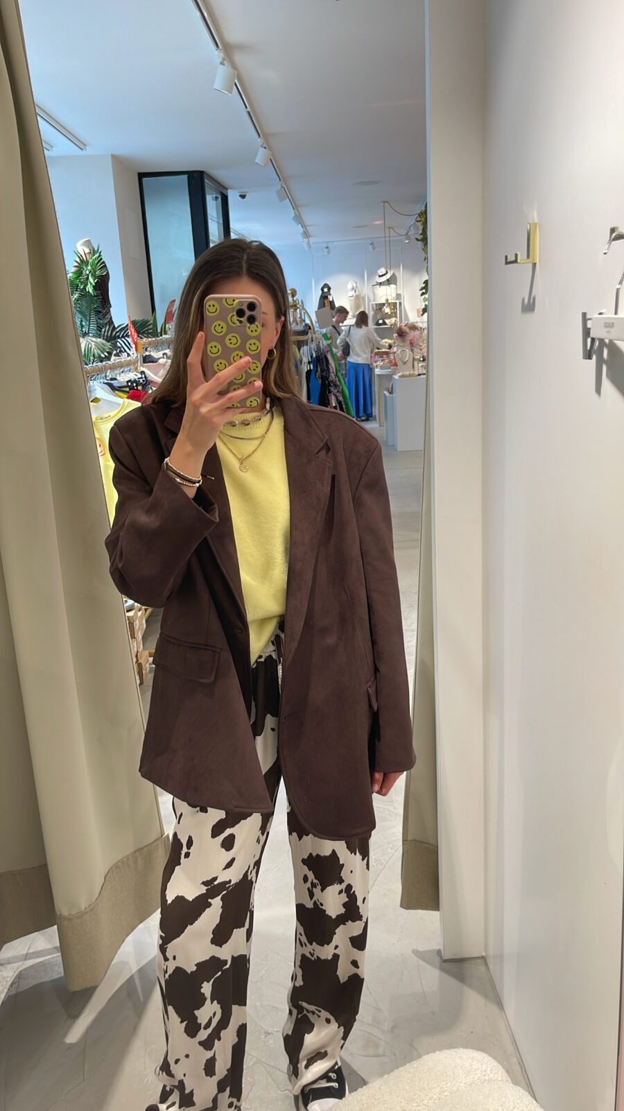 Wildleder Blazer Dark Chocolate – Bild 3