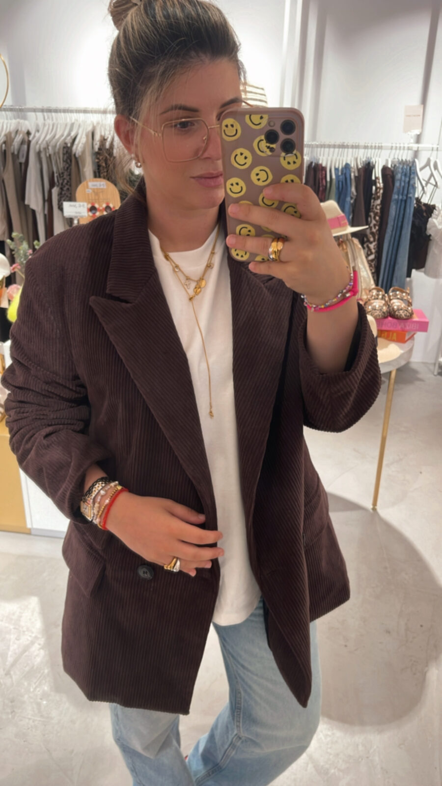 Oversize Cordblazer Choco