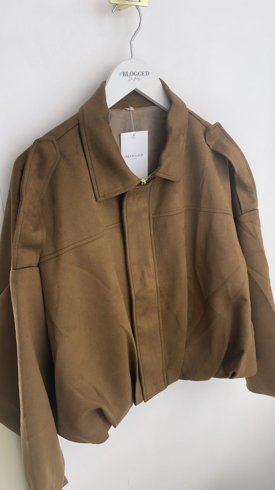 Jacke Velours BRAUN – Bild 4