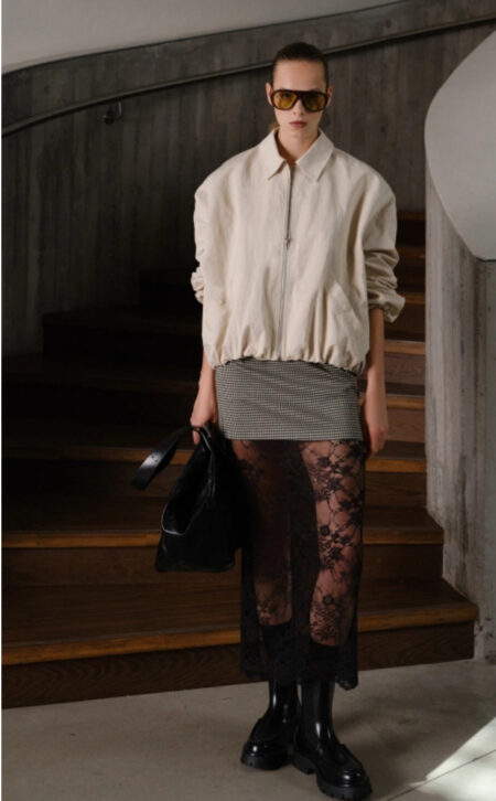 Jacke mit Kragen Beige