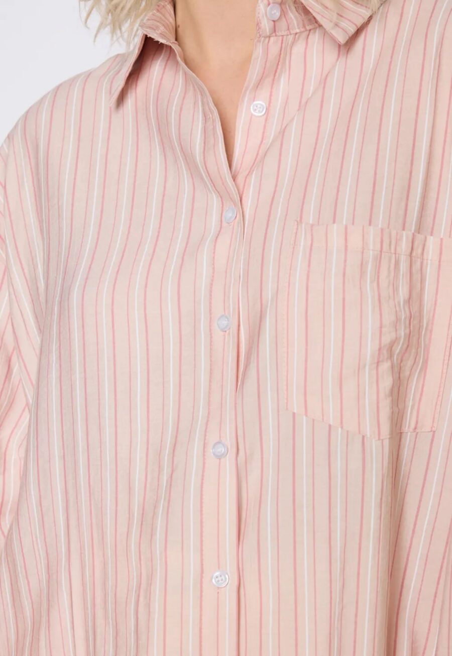 Oversize Bluse Rosa – Bild 3