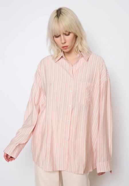 Oversize Bluse Rosa