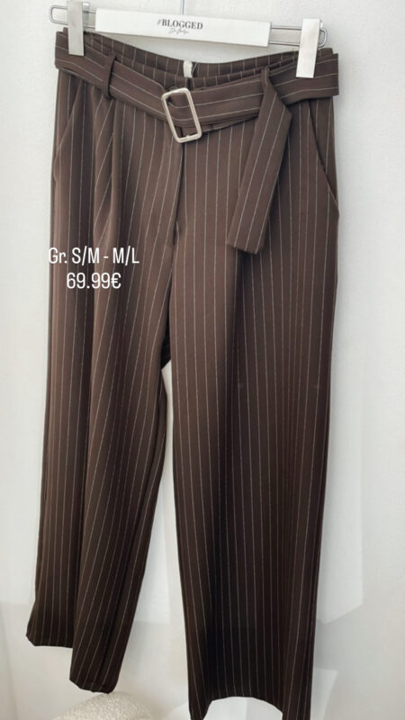 Bundfaltenhose Nadelstreifen