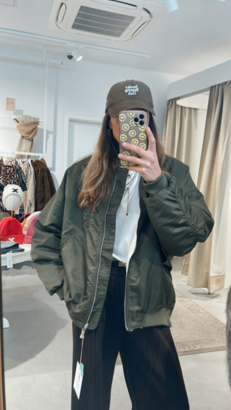 Bomber Jacke Wende Khaki