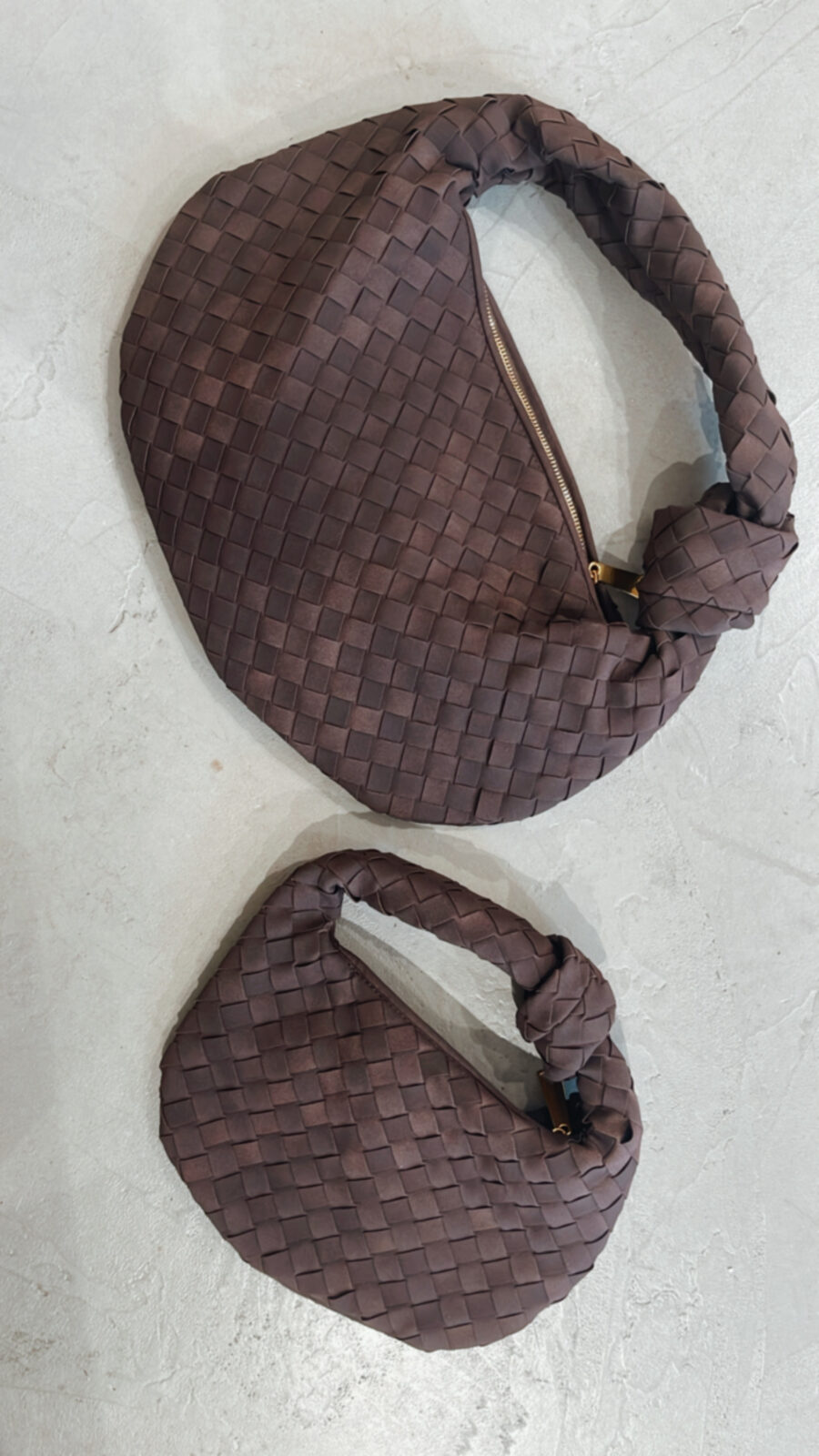 Tasche geflochten Velours SMALL – Bild 3