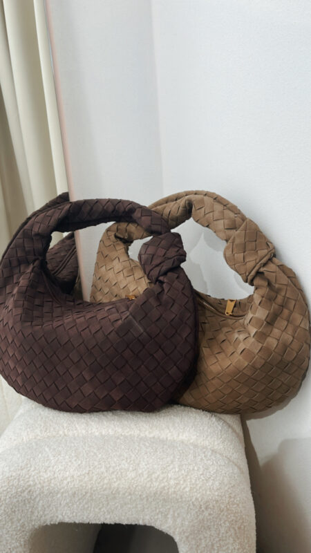 Tasche geflochten Velours BIG