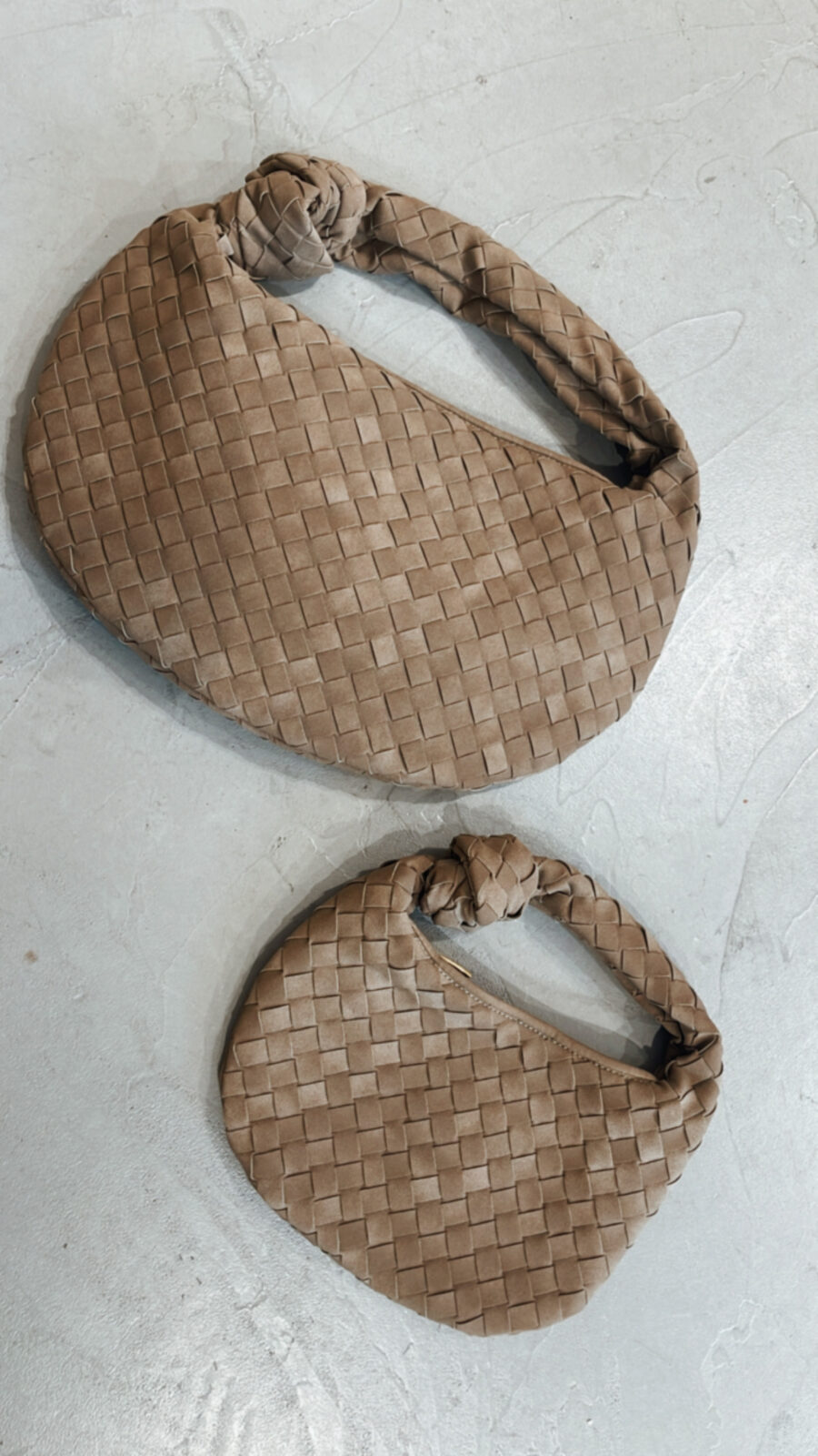 Tasche geflochten Velours SMALL – Bild 4