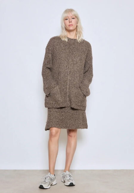 Strickpullover choco mit Taschen