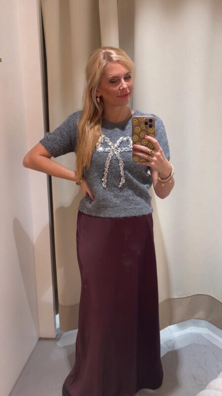 Pullover Kurzarm Schleife