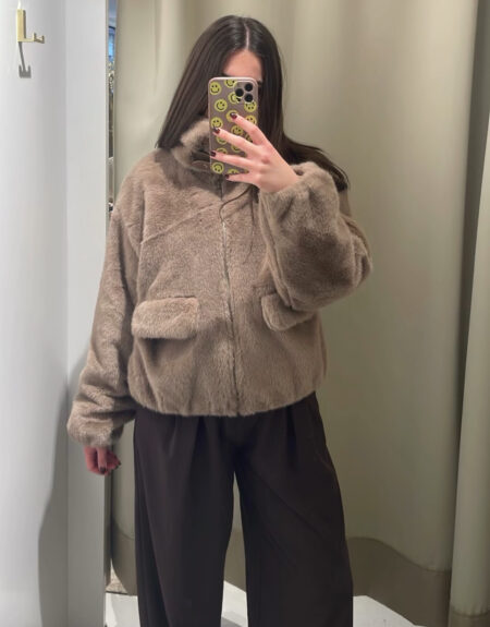 Jacke Ballon Fake Fur