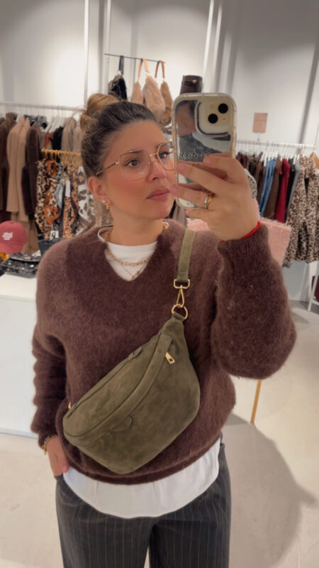 Tasche Crossbody Wildleder